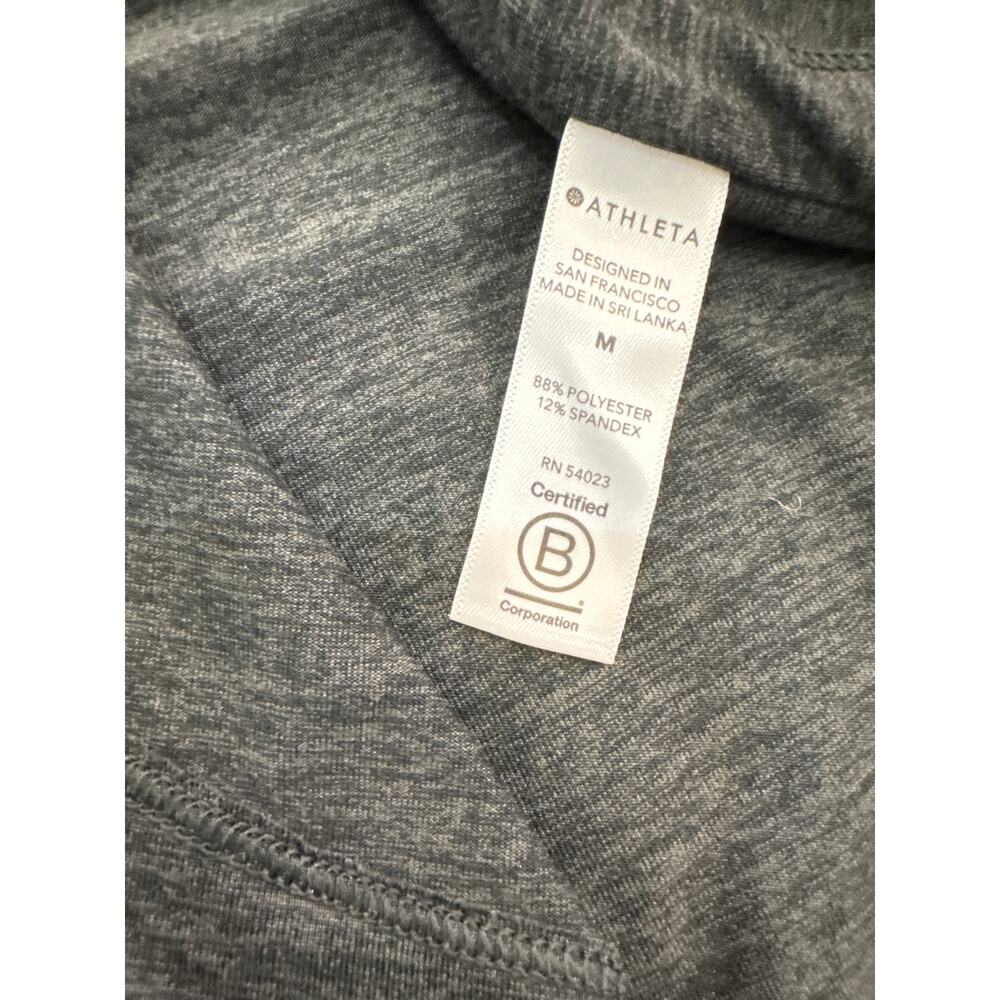 Athleta Grey Uptempo Hoodie Sweatshirt - Size Medium - Picture 9 of 10
